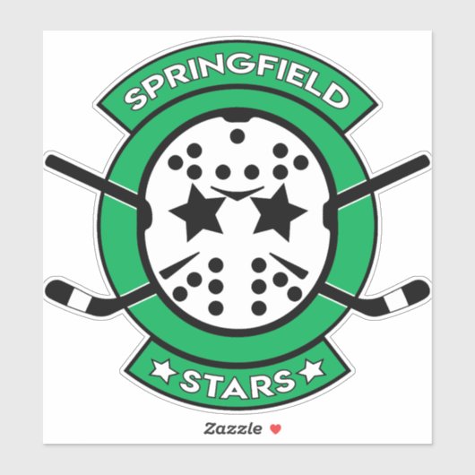 Sticker Clous de fenêtre Stars Springfield 8" (Feuille)