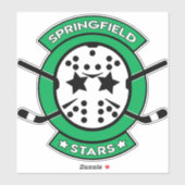 Sticker Clous de fenêtre Stars Springfield 8" (Feuille)