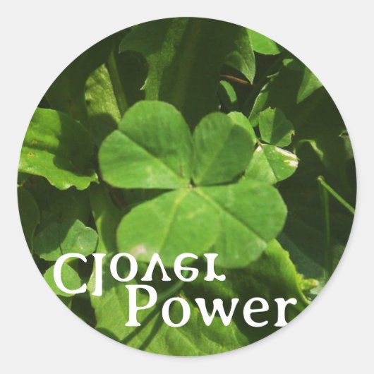 Sticker 'Clover Power' (Devant)