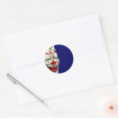 Sticker Clown Peint Visage amusant Joyeux Expressi (Enveloppe)