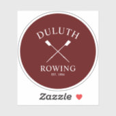 Sticker Club d'aviron classique (Feuille)