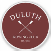 Sticker Club d'aviron classique (Devant)