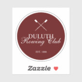 Sticker Club d'aviron classique (Feuille)