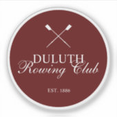 Sticker Club d'aviron classique (Devant)