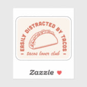 Sticker Club de amoureux de Tacos (Feuille)