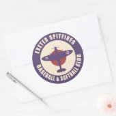 Sticker Club de baseball Exeter Spitfires 3 pouces (Enveloppe)