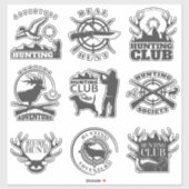 Sticker Club de chasse (Feuille)