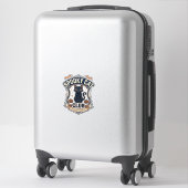 Sticker Club de Chat Effrayant Chat Halloween Chat Effraya (Sur valise)