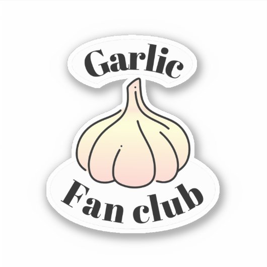 Sticker Club de fans d'ail (Devant)