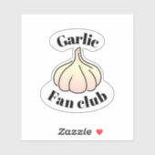Sticker Club de fans d'ail (Feuille)