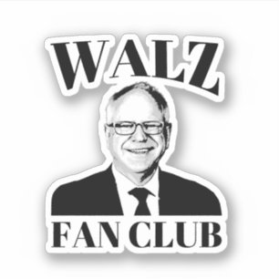 Sticker Club de fans Tim Walz