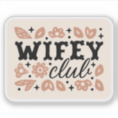 Sticker Club de femmes au foyer épouse cowboy femme countr (Devant)