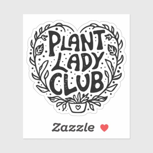Sticker Club de femmes plantes (Feuille)