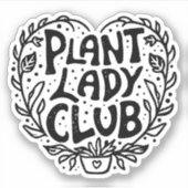Sticker Club de femmes plantes (Devant)