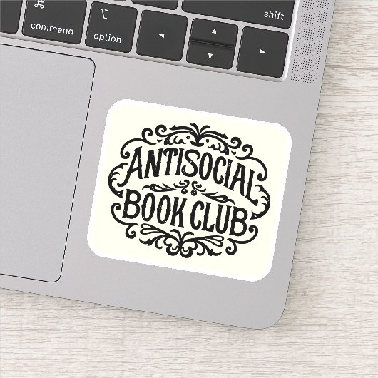 Sticker Club de livres antisociaux (Détail)