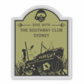 Sticker Club de plongée nautique (Devant)