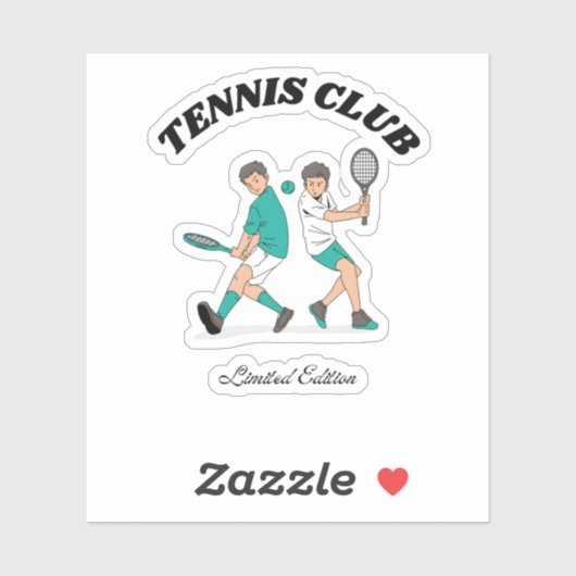 Sticker Club de tennis (Feuille)