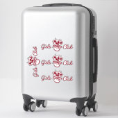 Sticker Club des Filles (Sur valise)