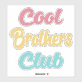 Sticker Club des Frères cool II (Feuille)