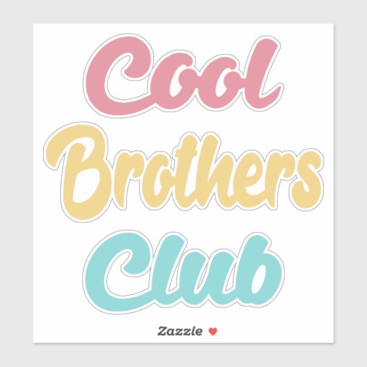 Sticker Club des Frères cool II (Feuille)