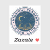 Sticker Club des livres de lecteurs de minuit (Feuille)