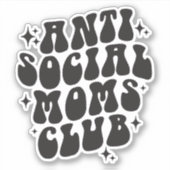 Sticker Club des mamans anti-sociales (Devant)