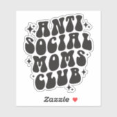 Sticker Club des mamans anti-sociales (Feuille)