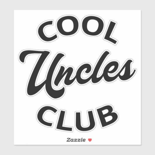 Sticker Club des oncles cool I (Feuille)
