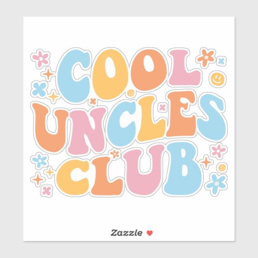 Sticker Club des oncles cool III (Feuille)