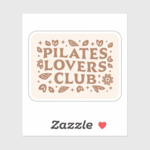 Sticker Club Pilates amoureux esthétique