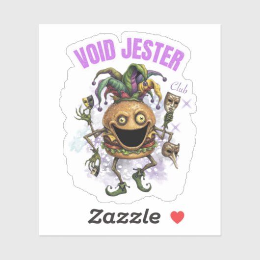 Sticker Club Void Jester - Burger d'ami (Feuille)