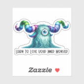 Sticker Clyde - Monstre Curieux Borgne (Feuille)