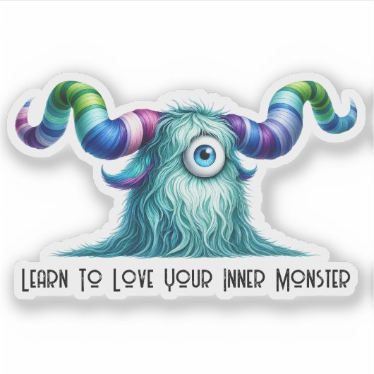 Sticker Clyde - Monstre Curieux Borgne (Devant)