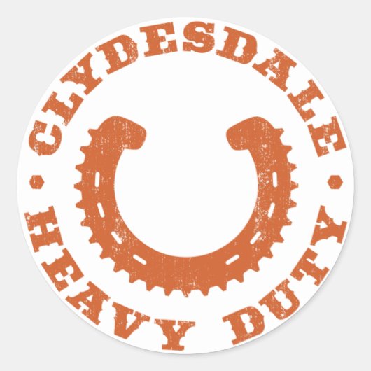 Sticker Clydesdale MTB "Heavy Duty" (Devant)
