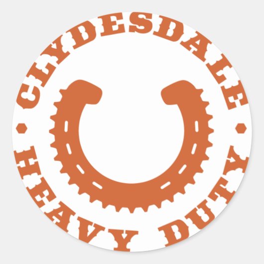 Sticker Clydesdale MTB "Heavy Duty" (Devant)