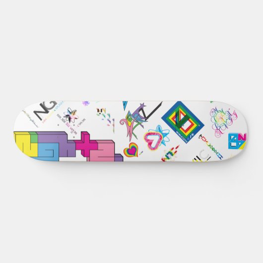 Sticker [CMYK/RNBW] Skateboard (Horz)