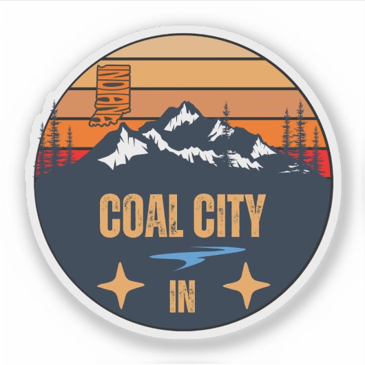Sticker Coal City, Indiana (Devant)