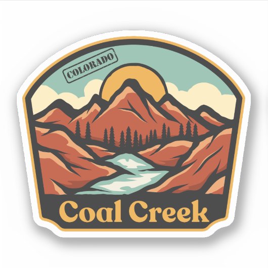 Sticker Coal Creek, Colorado (Devant)