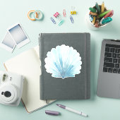 Sticker Coastère Aqua Scallop Seashell (Couverture iPad)