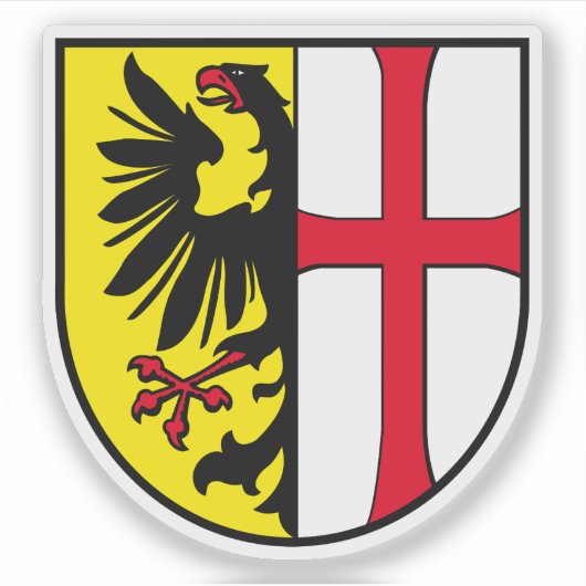 Sticker Coat of arms of Memmingen, Germany (Devant)