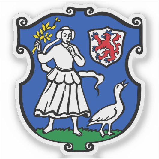 Sticker Coat of arms of Monheim am Rhein, Germany (Devant)