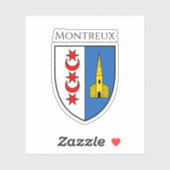 Sticker Coat of arms of Montreux, Switzerland (Feuille)