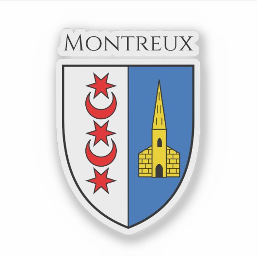 Sticker Coat of arms of Montreux, Switzerland (Devant)