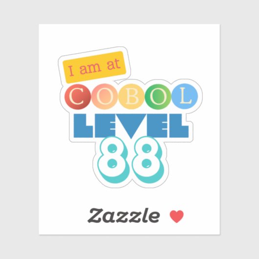 Sticker Cobol Programming Level 88  (Feuille)