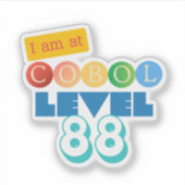 Sticker Cobol Programming Level 88  (Devant)