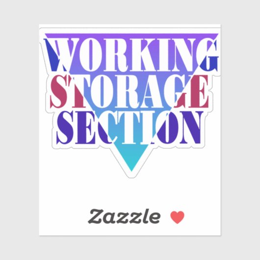 Sticker Cobol Programming Working Storage (Feuille)