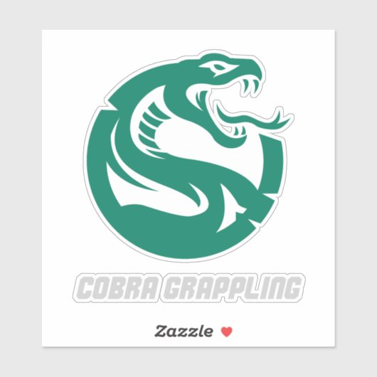 Sticker Cobra Grappling Snake BJJ Training (Feuille)