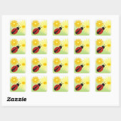 Sticker coccinelle (Feuille)
