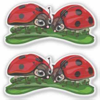 Sticker Coccinelles