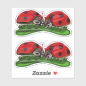 Sticker Coccinelles (Feuille)
